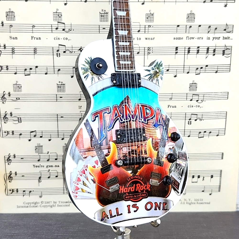 HARD ROCK SEMINOLE HOTEL & CASINO TAMPA MINI GUITAR